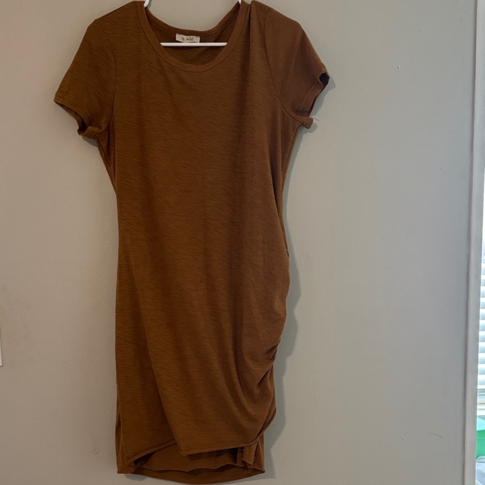 LA MIEL Brown Mini Dress